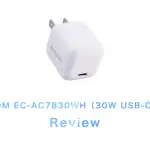 ［レビュー］エレコムの30W USB-C 充電器 EC-AC7830WH をチェック